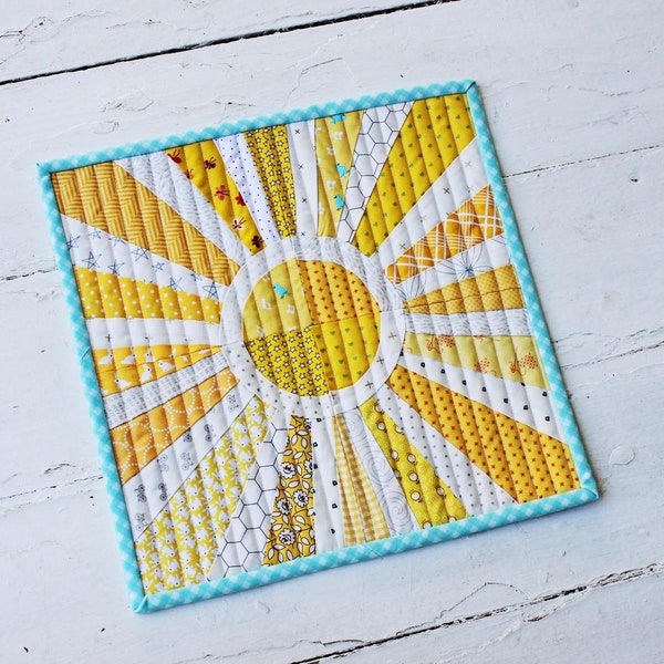 Molde para mini colcha Sunny Days (Download em PDF)