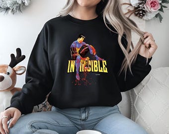 Logotipo de personaje con marca de daño de batalla de Invincible (PNG)