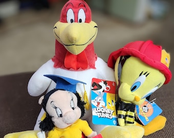 Peluches FOGHORN LEGHORN y Tweety Bird de Looney Tunes