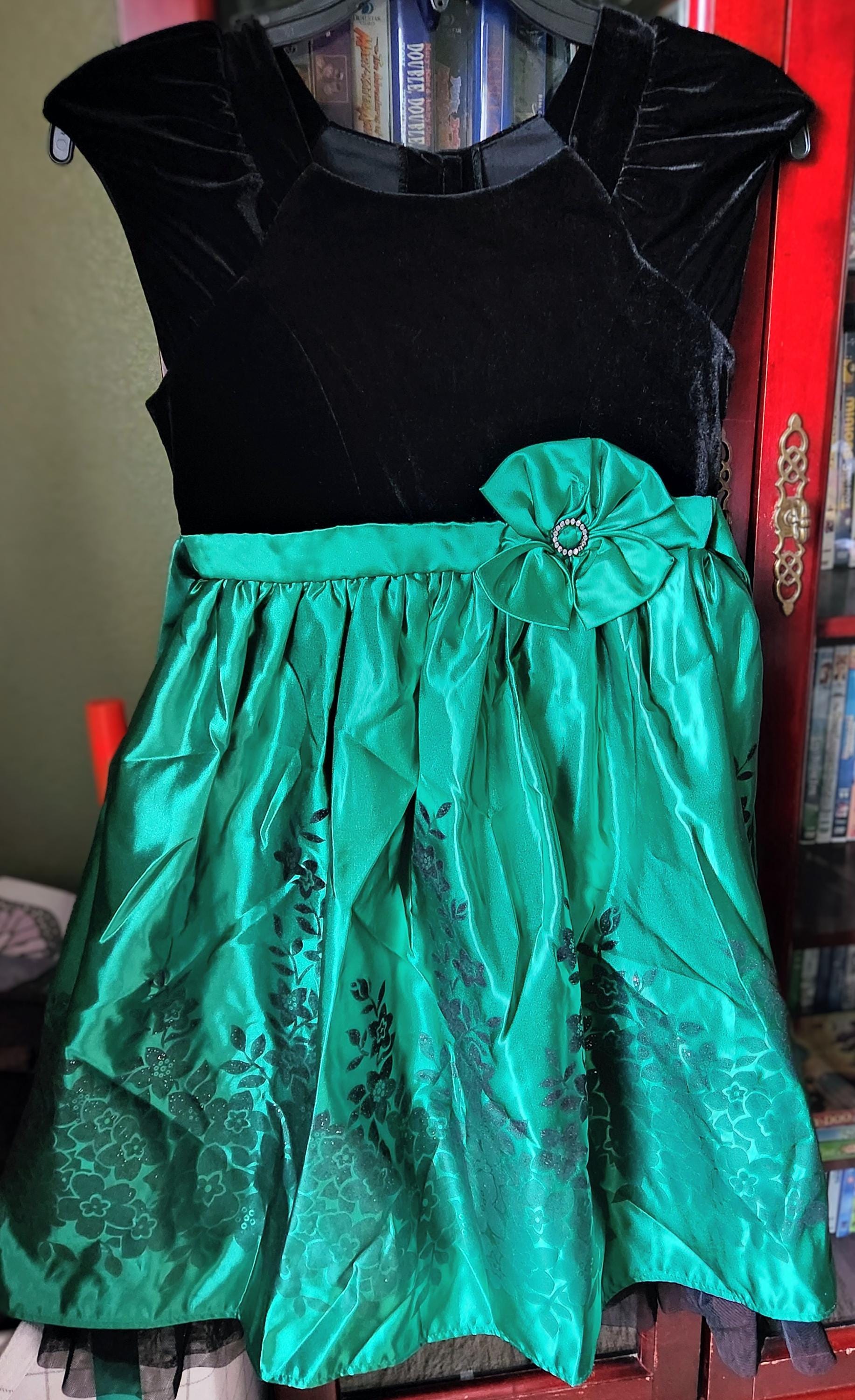 jona michelle holiday dress green Girls dress
