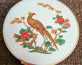 3" Diameter Enameled MIRROR COMPACT by Stratton