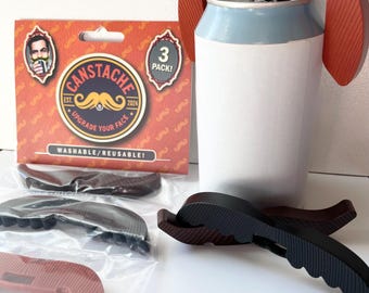 Neuheit Thema Party Polyurethan Schnurrbärte 3 Pack Langlebig Wiederverwendbare Waschbar Party Favors Bierdose Zubehör