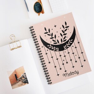 Celestial Moon & Stars Spiral Notebook: Astrology Journal