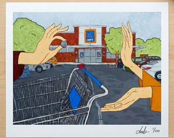 The Exchange – Limited Edition Fine Art Print  | Aldi Contemporary | Traditional Thai Mural Aesthetic