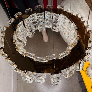 Hand Assembled 24" Crystal Chandelier LED Ceiling Light bild 6