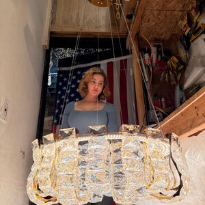Hand Assembled 24" Crystal Chandelier LED Ceiling Light bild 7