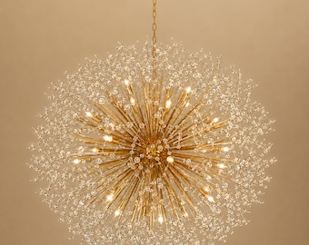 Large Crystal Chandelier Global Modern Handmade Lighting for StairCase