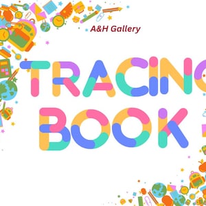 Kids Tracing Book: Easy Drawing & Coloring Activity Book