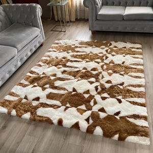 Luxurious Alpaca fur rug - Baby Alpaca fur rug, Plush Soft rug, alpaca fur rug area soft fluffy - fur accents rug room decor