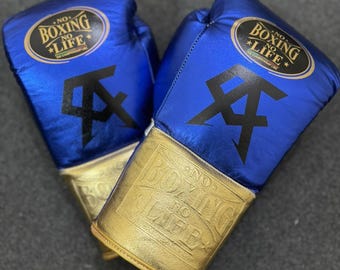 maßgeschneiderte Canelo Handmade No Boxing Life Boxhandschuhe | Rindsleder