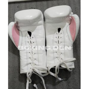Boxing Gloves, Winning Boxing Gloves, Grants Boxing Gloves, White Winning Boxing Gloves, Boxing Gloves White, White Sparring Kit, Boxing Kit, Real Leather Gloves, Genuine Leather Gloves, Cowhide leather Gloves, Denim Tears Boxing Gloves,