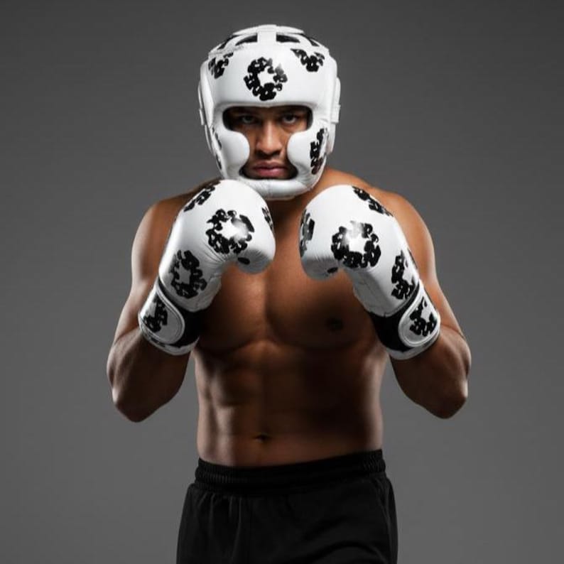 Boxing Gloves, Winning Boxing Gloves, Grants Boxing Gloves, White Winning Boxing Gloves, Boxing Gloves White, White Sparring Kit, Boxing Kit, Real Leather Gloves, Genuine Leather Gloves, Cowhide leather Gloves, Denim Tears Boxing Gloves,