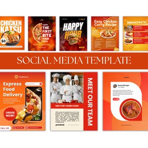 Restaurant Instagram Template: Canva Food Post & Story Kit