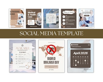 Modèles Instagram santé et bien-être : publications Canva sur les réseaux sociaux modifiables