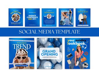 Editable Fashion Instagram Templates | Social Media Canva Designs for Fashion Brands & Bloggers | IG Post