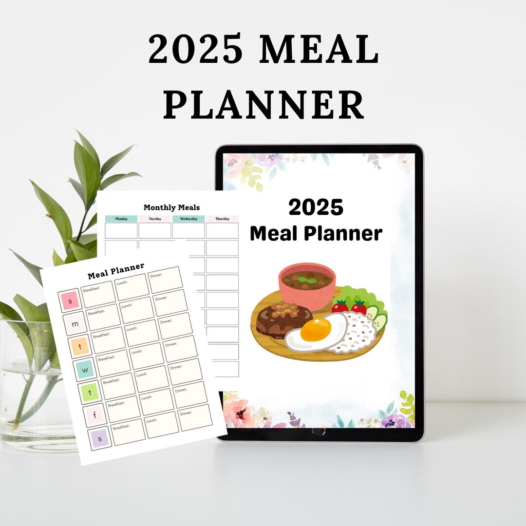 Weekly Meal Plan Template: Printable Food Planner (A4/US Letter PDF) - Etsy