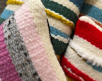 Custom Order Pillow, Short Lumbar Pillow, Handloom Pillow, handwoven wool accent pillow, boho hand woven pillow - 12"x14"