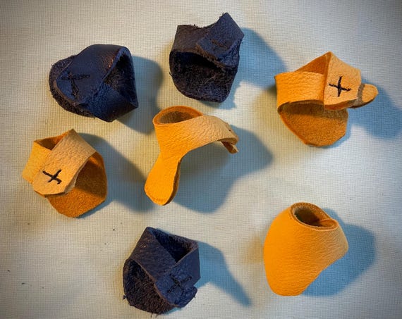 Leather Palm Thimble Hand Sewing Kit