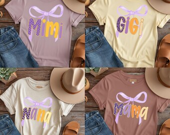 Preppy Fall Leopard Mama Gigi Mini Nana Mimi 4 PNG Bundle, Coquette Fall Leopard Print, Pumpkin Spice Autumn PNG, Spooky Season Shirt Design