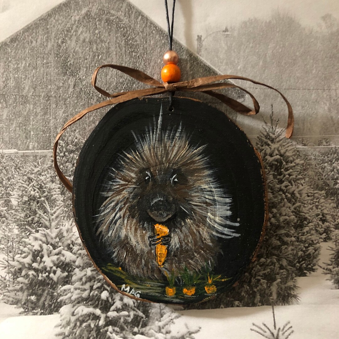 Porcupine Christmas Ornament 