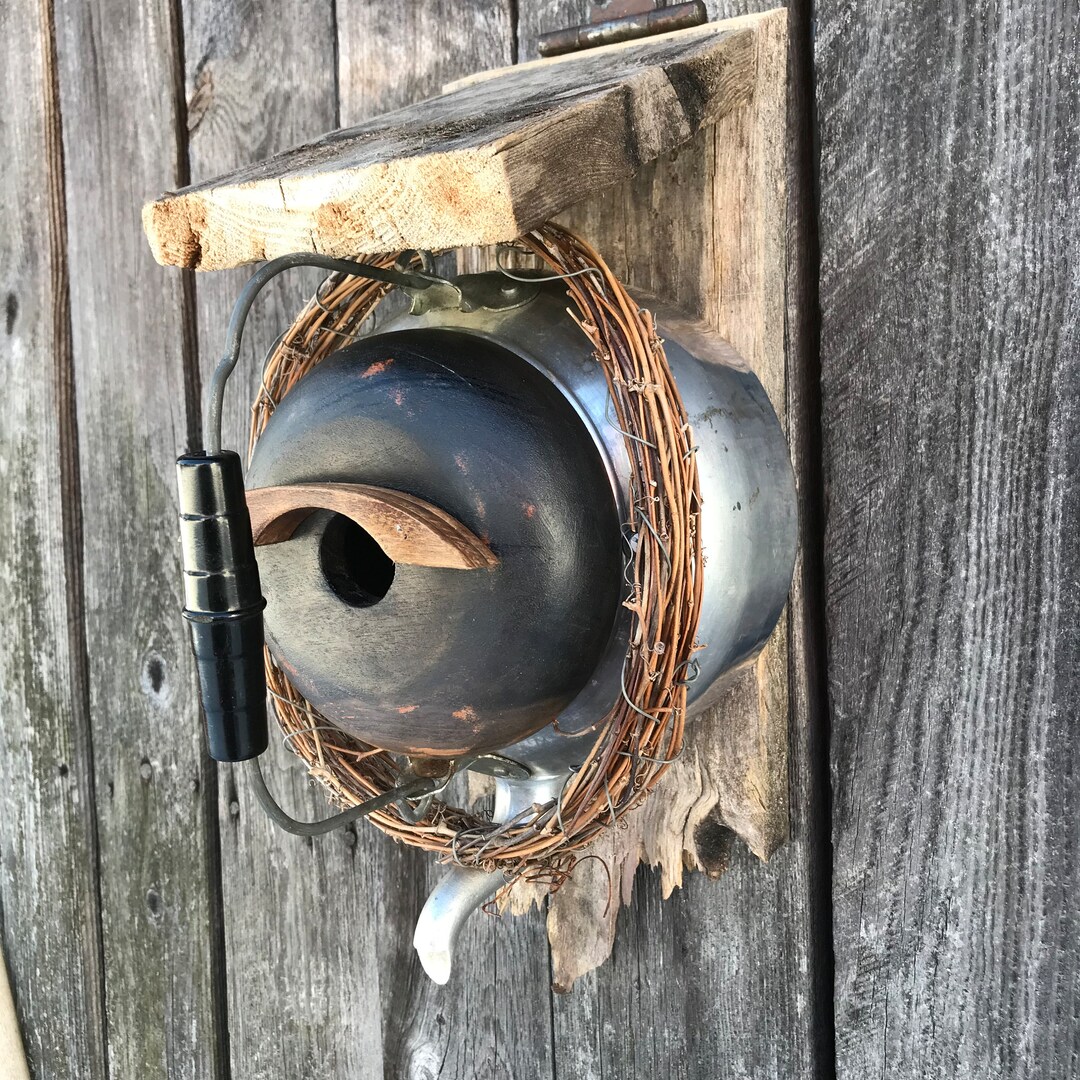 Bird House Made From Reclaimed Vintage Wood the Kettle House - Etsy