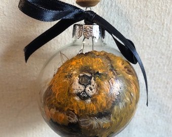 Glass Bulb Ornament - Beaver - Christmas Ornament