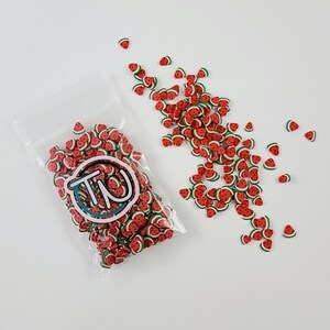 Watermelon Slice Clay Embellishments