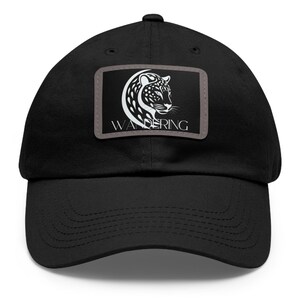 Wandering - Gorra de papá con parche de cuero (rectangular)