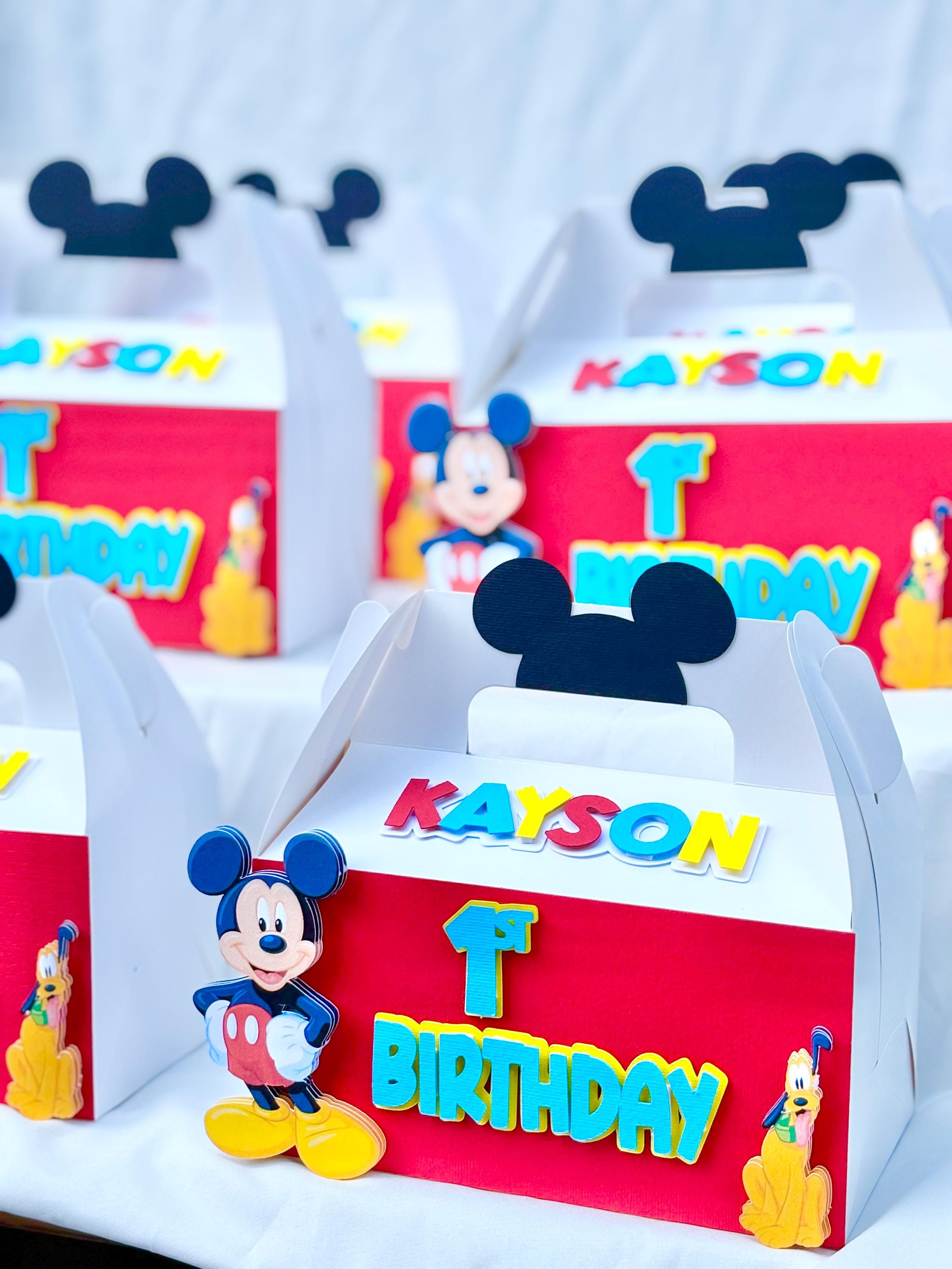 Mickey Mouse Favor Box - Etsy