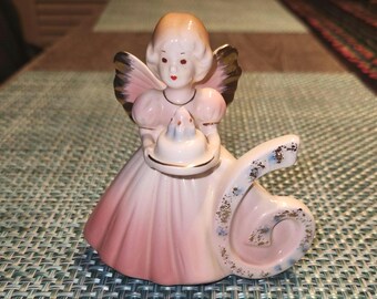 Ángel de cumpleaños vintage Josef Originals 6.º