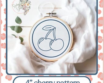 Cherry Punch Needle Pattern | Mug Rug
