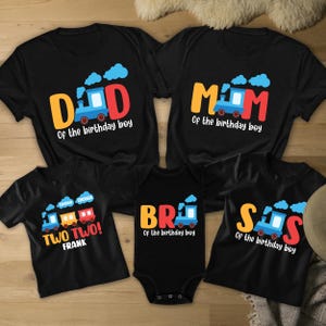 Family Chugga Two Two Matching Train Birthday Shirt, Boys Birthday Shirt, Matching Family Birthday Shirts, Chugga Chugga Two Two Birthday