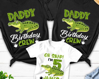 Custom Alligator Birthday Shirt, Personalized Crocodile, Gator Lover Shirt Cute Birthday Gift For Kid Friends Gift Ideas Custom Birthday