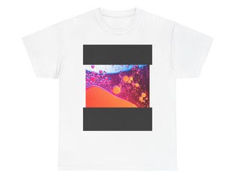 Colorful Abstract Art Tee, Unisex Cotton Shirt, Vibrant Graphic Tee, Casual Wear, Festival Fashion, Gift for Art Lovers