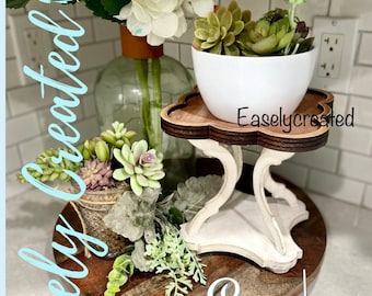 Farmhouse Display Stand Rustic Candle Holder Plant Stand  Sign SVG  Glowforge SVG  Table Setting Display