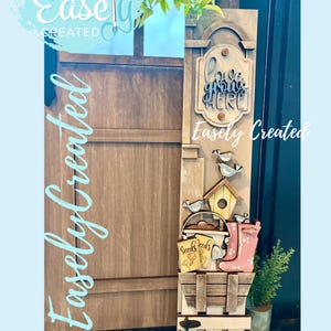 Insert for 4ft Interchangeable Bucket Porch Leaner ONLY "Spring Garden" Seasonal Sign SVG Holiday Porch Laser Ready Glowforge DIY