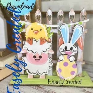 Easter Shelf sitter Sign SVG File  Easter Bunny Sign- Easter Bunny Shelf sitter Sign SVG - Welcome Sign  SVG Spring svg Glowforge