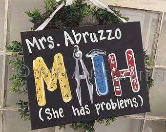 Algebra Sign Etsy