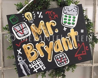 Pigeon Custom Hand Painted Teacher Door Sign 5 Dollar Etsy