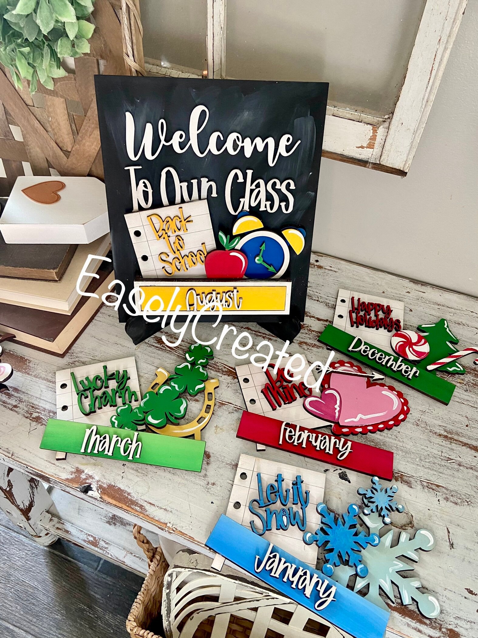 Exchangeable Sign Welcome to Our Class Interchangeable Sign SVG - Seasonal ...