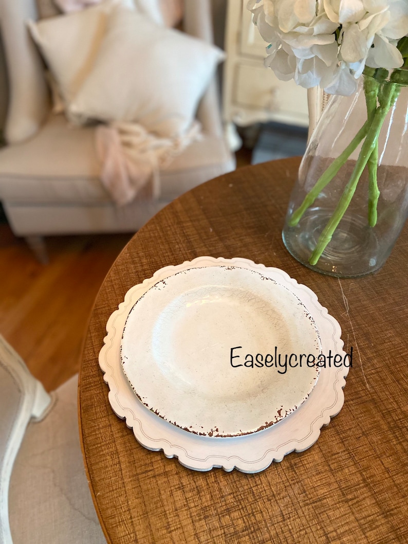 Charger Plate Set of Three Digital File Farmhouse Plate Sign Etsy