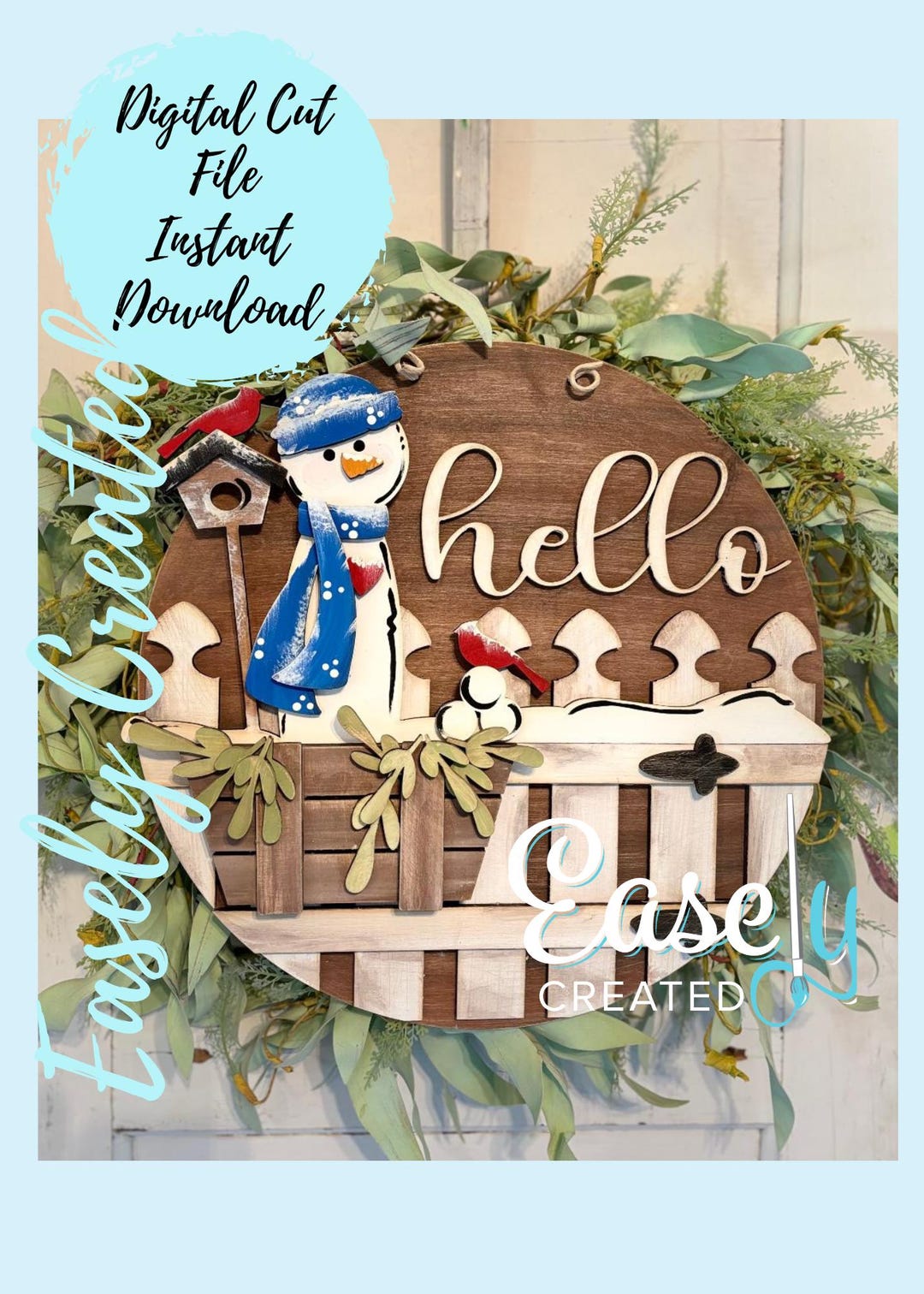 Ornement Hallmark 2013 – Nouvelle Maison, Clôture Et Bonhomme De Neige, Neuf En Boîte