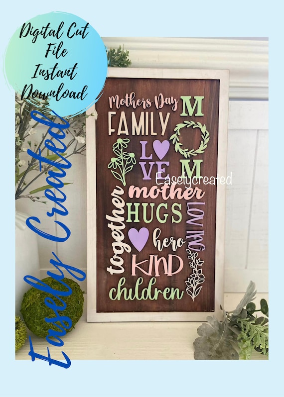 May Digital File - Mothers Day Sign - Spring Sign - Mom Mother