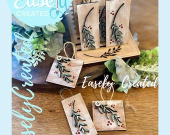 Branch Tag Simple Ornament SVG instant Digital Download Glowforge Laser Ready File