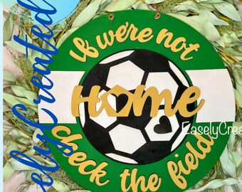 Soccer Door Hanger Sign SVG File  - 15" Shiplap Sport door hanger Sign SVG Welcome Sign SVG soccer svg Every Welcome Door Hanger