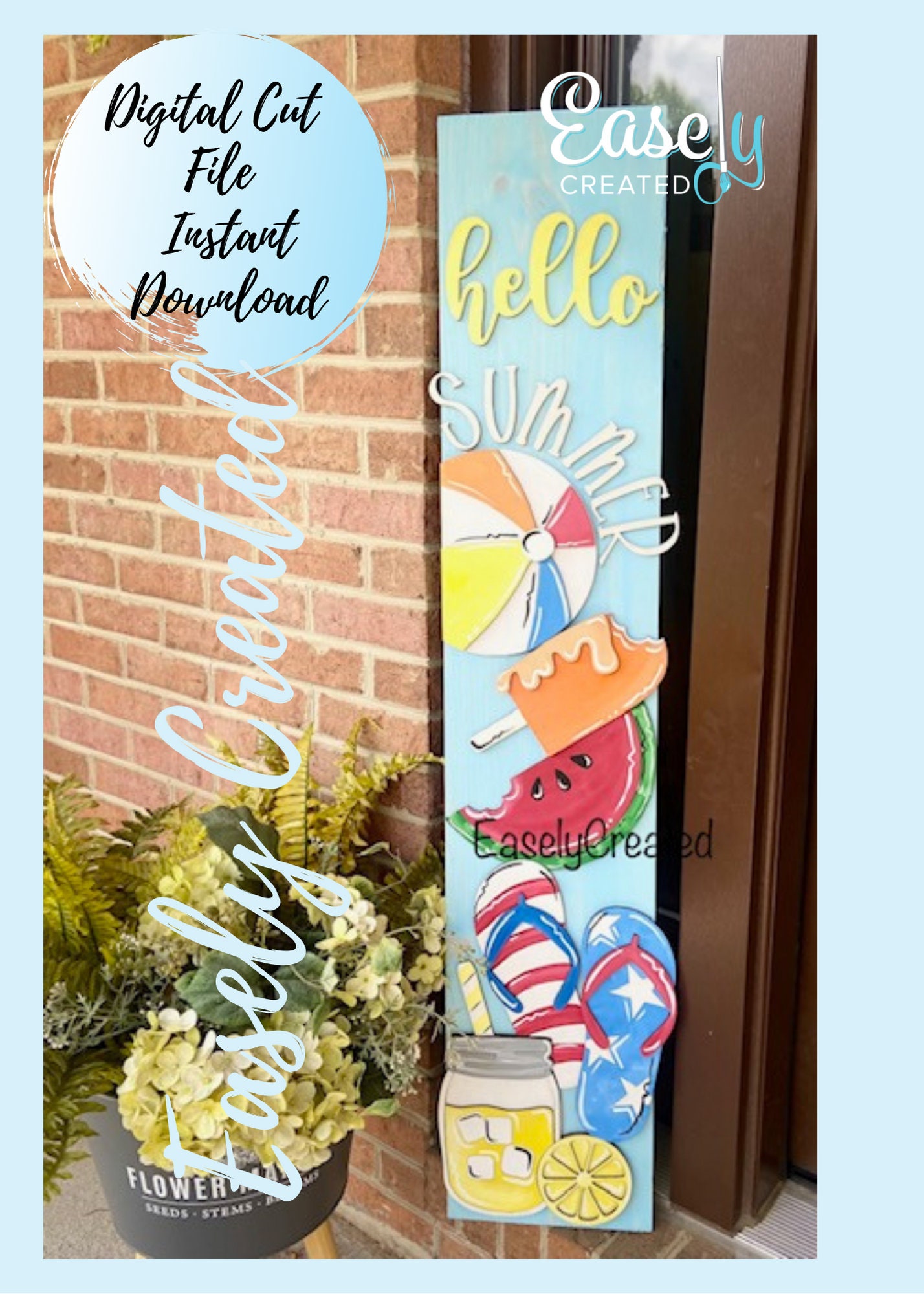 Targa per porta d'ingresso con scritta Welcome Summer, divertente ghirlanda da appendere, decorazione rotonda rustica in legno per casa e portico