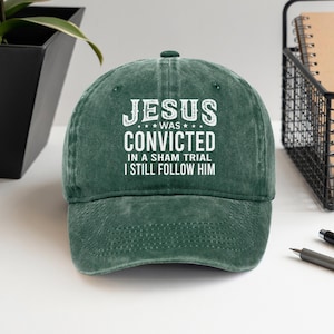 Jesus wurde Baseballkappe, christliche Glaubenskappe, inspirierendes religiöses Geschenk, gedruckte Jesus-Hut, Vintage Wäsche, Geschenk für Männer oder Frauen