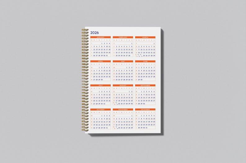 2026 Planner 365 Days Canva Template | KDP Interior Printable PDF ...