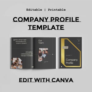Canva Company Profile Template: 28-Page Corporate Brochure Design