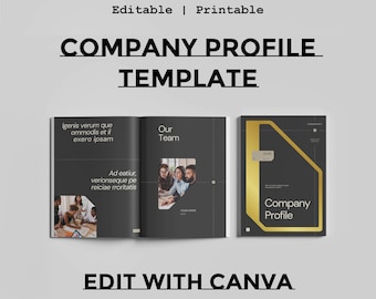 Plantilla de perfil de empresa de Canva: Diseño de folleto corporativo de 28 páginas